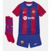 Barcelona Jules Kounde #23 Babykleding Thuisshirt Kinderen 2023-24 Korte Mouwen (+ korte broeken)